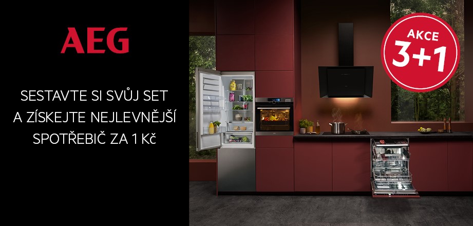 AEG 3+1 - Sestavte si svůj set a získejte nejlevnější spotřebič za 1 Kč