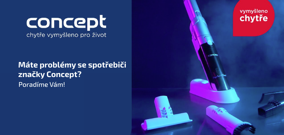 Concept - reklamace zboží, záruční a pozáruční servis a podpora