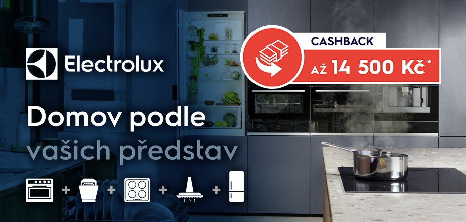 Electrolux cashback 2.5. až 30.6.2022