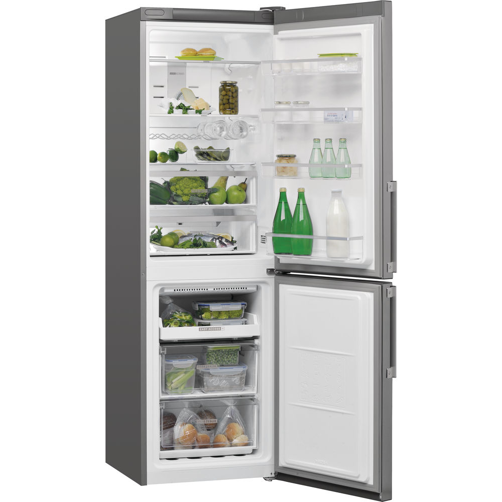 Whirlpool W7 831T OX H Volně stojící chladnička kombinovaná s mrazákem dole