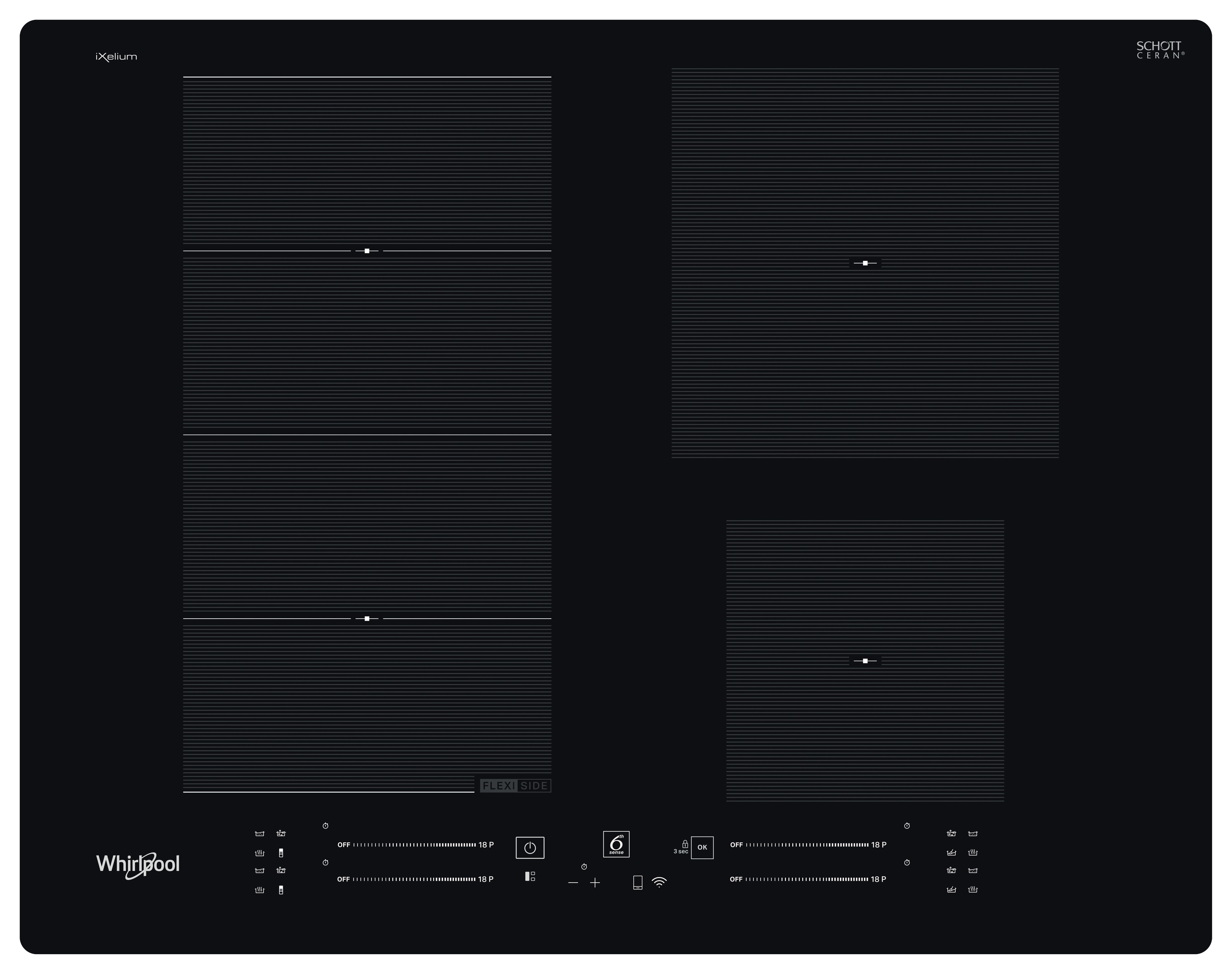 Whirlpool WF S2765 NE/IXL Indukční varná deska