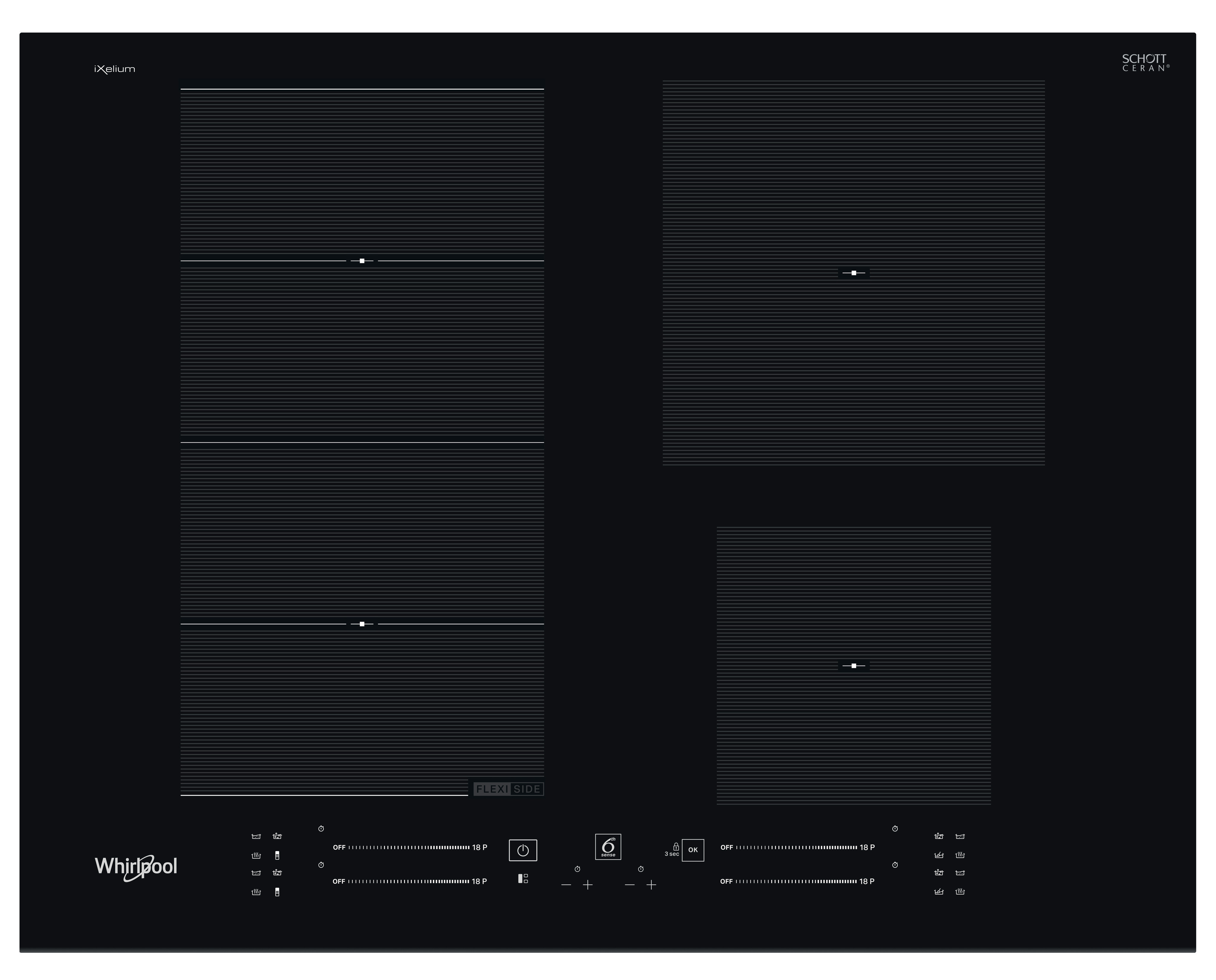 Whirlpool WF S9365 BF/IXL Indukční varná deska